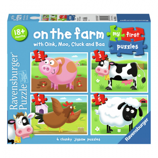 Ravensburger Pussel: On The Farm 2-5 Bitar i gruppen PUSSEL / Barnpussel hos Spelexperten (10107302)