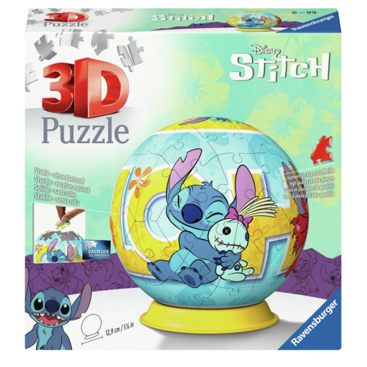 Ravensburger 3D Pussel: Disney Stitch 72 Bitar i gruppen PUSSEL / 3D pussel hos Spelexperten (10311596)