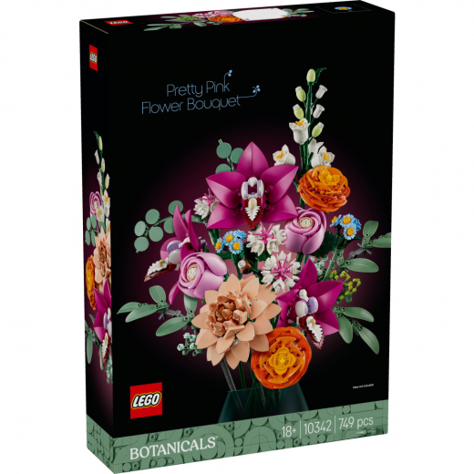 LEGO Icons - Vacker rosa blombukett i gruppen LEKSAKER / LEGO / LEGO Icons hos Spelexperten (10342)