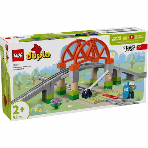 LEGO Duplo - Tågbro och spår Expansion Set i gruppen LEKSAKER / LEGO / LEGO Duplo hos Spelexperten (10426)