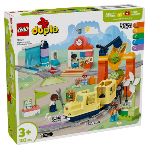 LEGO Duplo - Stort interaktivt pendeltåg i gruppen LEKSAKER / LEGO / LEGO Duplo hos Spelexperten (10428)