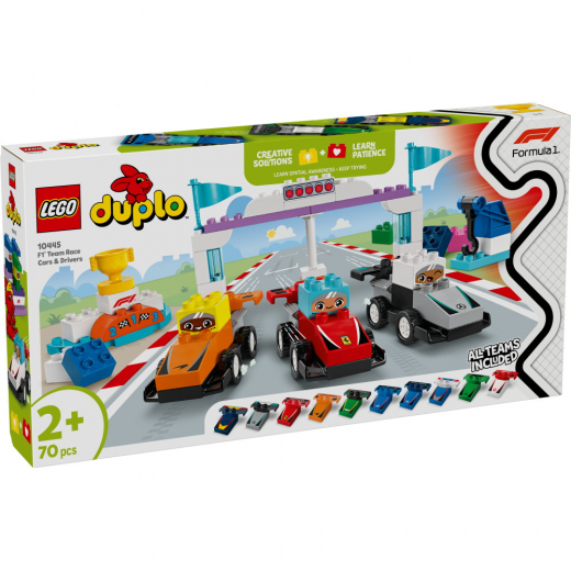 LEGO Duplo - F1 Team Racerbilar och Förare i gruppen LEKSAKER / LEGO / LEGO Duplo hos Spelexperten (10445)