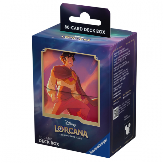 Disney Lorcana TCG: Deck Box - Aladdin i gruppen SÄLLSKAPSSPEL / Tillbehör / Förvaring hos Spelexperten (11098407)