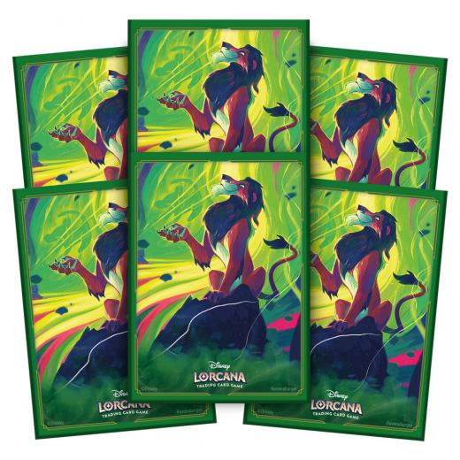 Disney Lorcana TCG: Sleeves 63 x 88 mm - Scar i gruppen SÄLLSKAPSSPEL / Tillbehör / Sleeves hos Spelexperten (11098439)