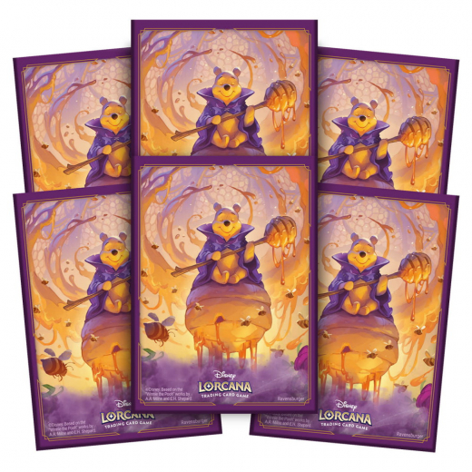 Disney Lorcana TCG: Sleeves 63 x 88 mm - Winnie the Pooh i gruppen SÄLLSKAPSSPEL / Tillbehör / Sleeves hos Spelexperten (11098440)