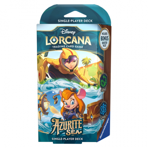 Disney Lorcana TCG: Azurite Sea Starter Deck - Emerald & Sapphire i gruppen SÄLLSKAPSSPEL / Kortspel hos Spelexperten (11098459-GG)