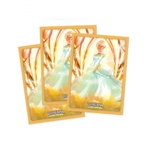 Disney Lorcana TCG: Sleeves 63 x 88 mm - Cinderella i gruppen SÄLLSKAPSSPEL / Tillbehör / Sleeves hos Spelexperten (11098529)