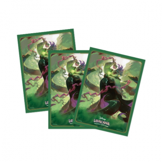 Disney Lorcana TCG: Sleeves 63 x 88 mm - Ursula i gruppen SÄLLSKAPSSPEL / Tillbehör / Sleeves hos Spelexperten (11098531)