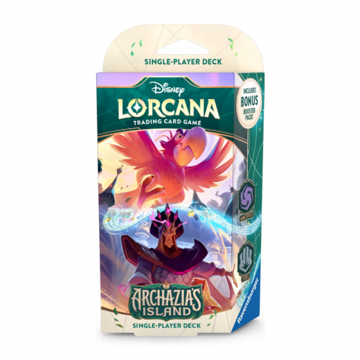 Disney Lorcana TCG: Archazia’s Island Starter Deck - Amethyst & Steel i gruppen SÄLLSKAPSSPEL / Spelserier / Disney Lorcana Trading Card Game hos Spelexperten (11098543-JI)