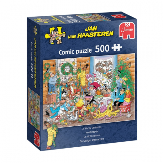 Jan van Haasteren Pussel - A Woolly Christmas 500 Bitar i gruppen PUSSEL / < 750 bitar hos Spelexperten (1110100039)