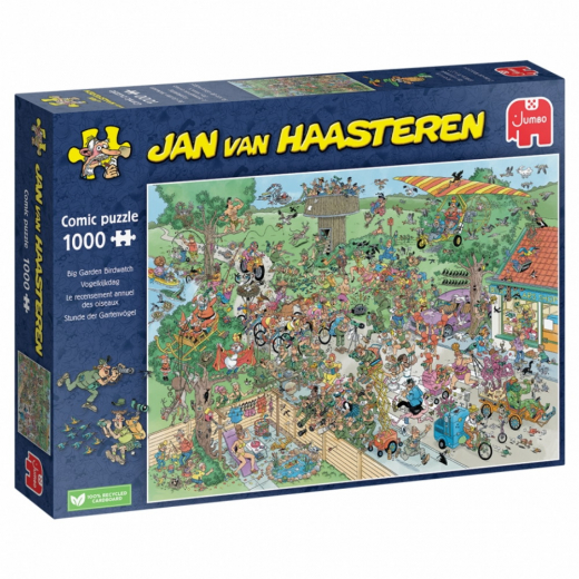 Jan van Haasteren Pussel - Big Garden Birdwatch 1000 Bitar i gruppen PUSSEL / 1000 bitar hos Spelexperten (1110100318)