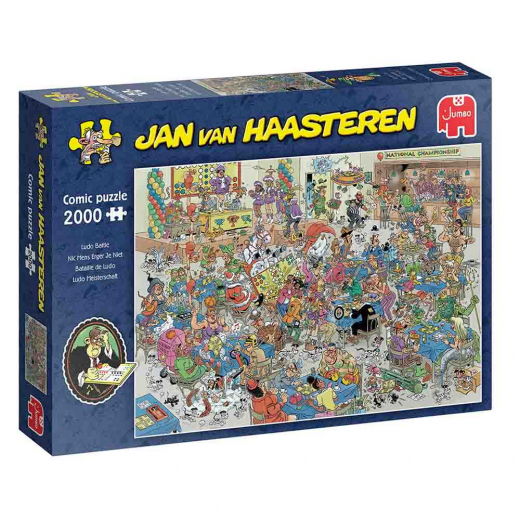 Jan van Haasteren Pussel: Ludo Battle 2000 Bitar i gruppen PUSSEL / Jan van Haasteren hos Spelexperten (1110100523)