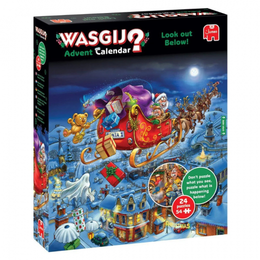 Wasgij? Adventskalender - Look out Below 24 x 54 Bitar i gruppen PUSSEL / Wasgij hos Spelexperten (1110101658)