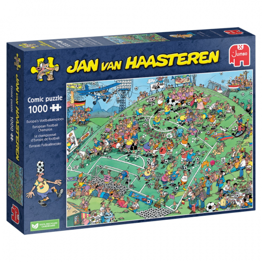 Jan van Haasteren - European Football Champion 1000 Bitar  i gruppen PUSSEL / Jan van Haasteren hos Spelexperten (1119801815)