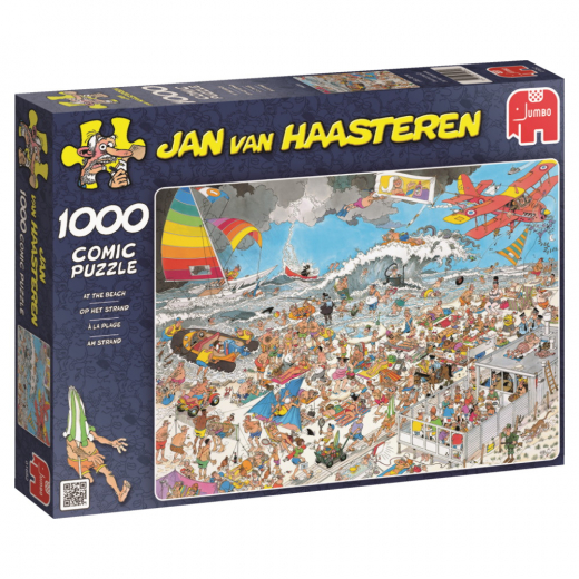 Jan van Haasteren - At The Beach 1000 Bitar  i gruppen PUSSEL / Jan van Haasteren hos Spelexperten (1119801830)