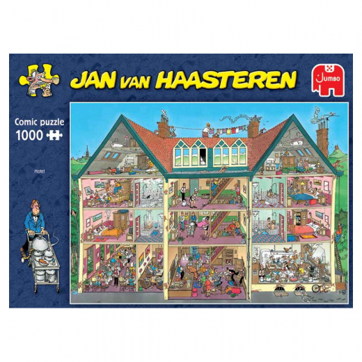 Jan van Haasteren - Hotel 1000 Bitar  i gruppen PUSSEL / Jan van Haasteren hos Spelexperten (1119801832)