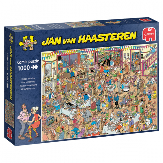 Jan van Haasteren - Happy birthday 1000 Bitar  i gruppen PUSSEL / Jan van Haasteren hos Spelexperten (1119801835)