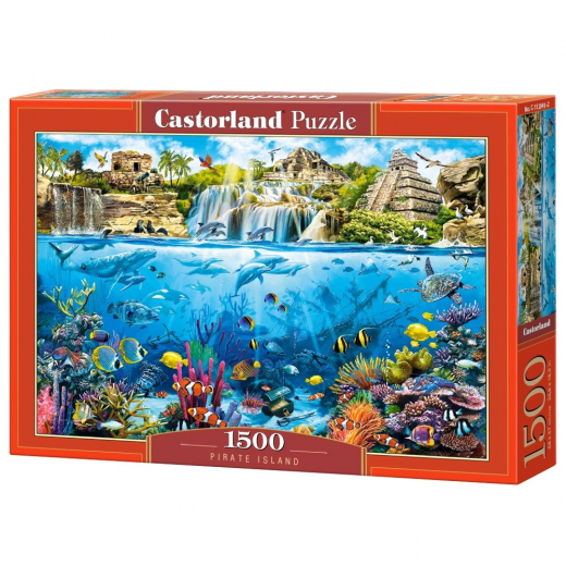 Castorland - Pirate Island 1500 Bitar i gruppen PUSSEL / Castorland hos Spelexperten (116419)