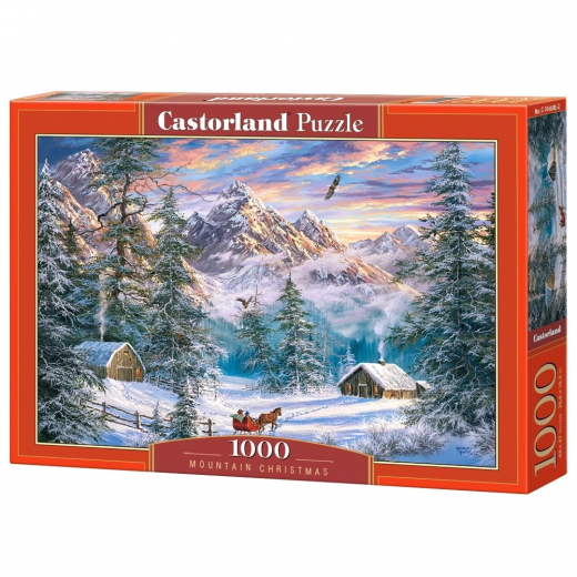 Castorland - Mountain Christmas 1000 Bitar i gruppen PUSSEL / 1000 bitar hos Spelexperten (116747)