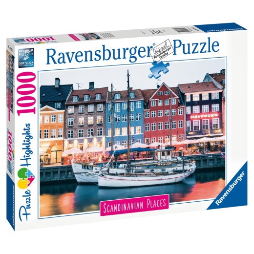 Ravensburger Pussel: Copenhagen Denmark 1000 Bitar i gruppen PUSSEL / 1000 bitar hos Spelexperten (12000111)