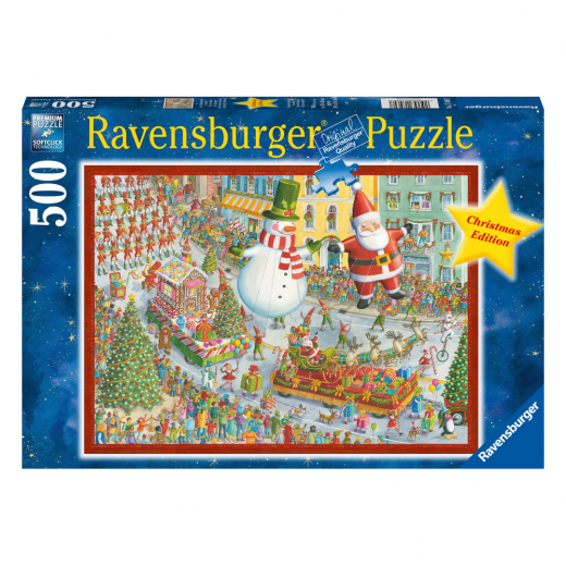 Ravensburger Pussel: Här kommer julen! 500 Bitar i gruppen PUSSEL / < 750 bitar hos Spelexperten (12000382)