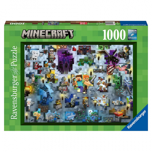 Ravensburger Pussel: Minecraft Mobs 1000 Bitar i gruppen PUSSEL / 1000 bitar hos Spelexperten (12000422)