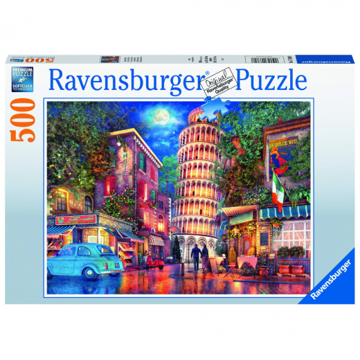 Ravensburger Pussel: Streets Of Pisa 500 bitar i gruppen PUSSEL / < 750 bitar hos Spelexperten (12000709)