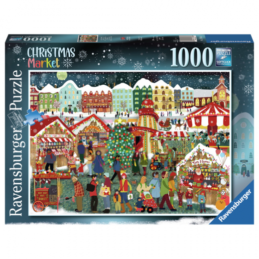 Ravensburger Pussel: Christmas Market 1000 Bitar i gruppen PUSSEL / 1000 bitar hos Spelexperten (12000729)