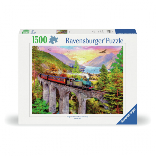 Ravensburger Pussel: Autumn Viaduct 1500 Bitar i gruppen PUSSEL / 1500 bitar hos Spelexperten (12000795)