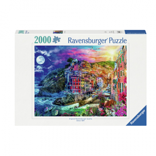 Ravensburger Pussel: Colorful Cinque Terre 2000 Bitar i gruppen PUSSEL / 2000 bitar > hos Spelexperten (12000803)