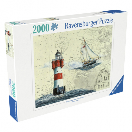 Ravensburger Pussel: Romantic Lighthouse 2000 Bitar i gruppen PUSSEL / 2000 bitar > hos Spelexperten (12000804)