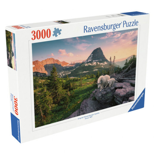 Ravensburger Pussel - Alpine Goat with Baby 3000 Bitar i gruppen PUSSEL / 2000 bitar > hos Spelexperten (12000809)