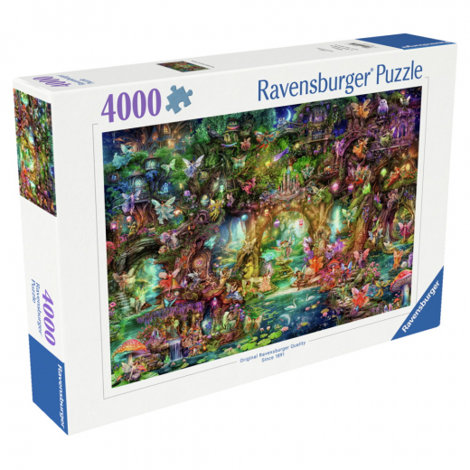 Ravensburger Pussel - The Hidden World of Fairies 4000 Bitar i gruppen PUSSEL / 2000 bitar > hos Spelexperten (12000810)