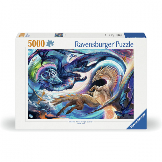 Ravensburger Pussel: Dragon Day And Night 5000 Bitar i gruppen PUSSEL / 2000 bitar > hos Spelexperten (12000813)