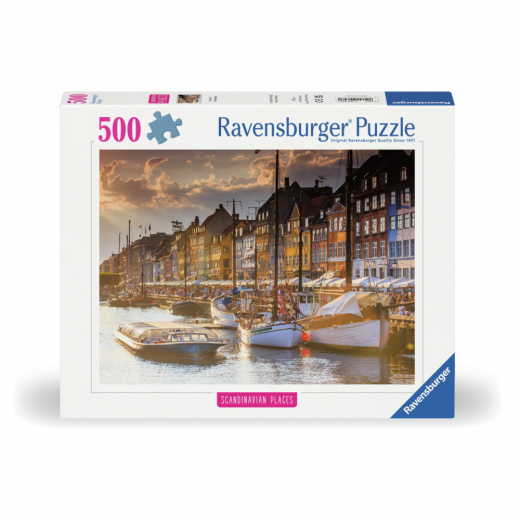 Ravensburger Pussel: Sunset In Copenhagen 500 Bitar i gruppen PUSSEL / < 750 bitar hos Spelexperten (12000846)