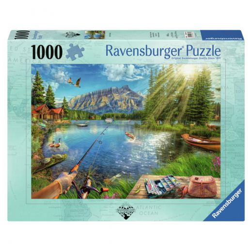 Ravensburger Pussel: Life At The Lake 1000 Bitar i gruppen PUSSEL / 1000 bitar hos Spelexperten (12000877)