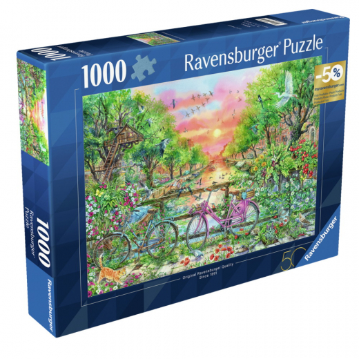 Ravensburger Pussel: Dreamy bikes in Amsterdam 1000 Bitar i gruppen PUSSEL / 1000 bitar hos Spelexperten (12001089)