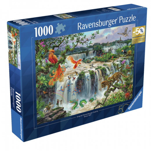 Ravensburger Pussel: Fantastic Waterfall of Iguazu 1000 Bitar i gruppen PUSSEL / 1000 bitar hos Spelexperten (12001090)