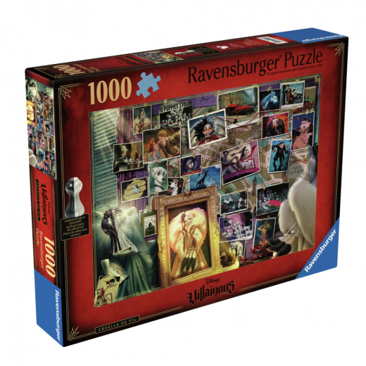 Ravensburger Pussel: Villainous - Cruella de Vil 1000 Bitar i gruppen PUSSEL / 1000 bitar hos Spelexperten (12001124)