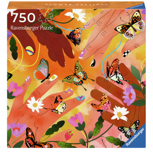 Ravensburger Pussel: Flower Festival 750 Bitar i gruppen PUSSEL / < 750 bitar hos Spelexperten (12001200)