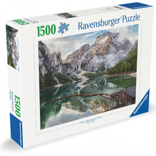 Ravensburger Pussel: Lake Braies 1500 Bitar i gruppen PUSSEL / 1000 bitar hos Spelexperten (12001211)