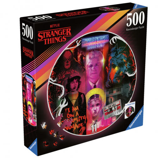 Ravensburger Pussel: Stranger Things Friends Don't Lie 500 Bitar i gruppen PUSSEL / < 750 bitar hos Spelexperten (12001227)