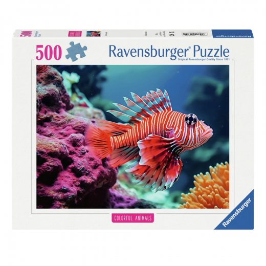 Ravensburger Pussel: Red Lionfish 500 Bitar i gruppen PUSSEL / < 750 bitar hos Spelexperten (12001334)