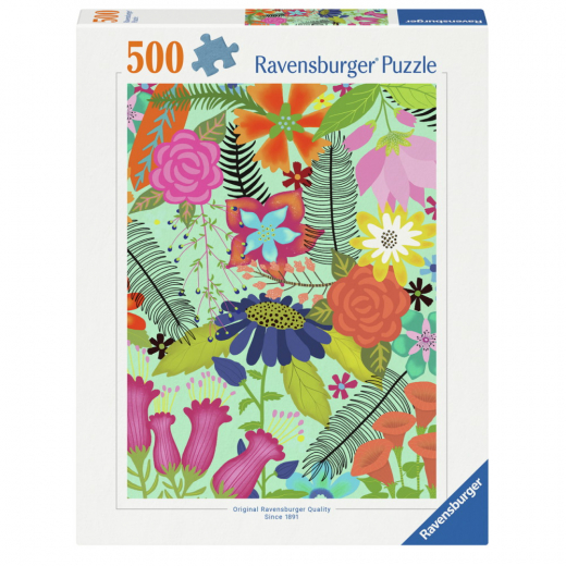 Ravensburger Pussel: Flower Jungle 500 Bitar i gruppen PUSSEL / < 750 bitar hos Spelexperten (12001382)