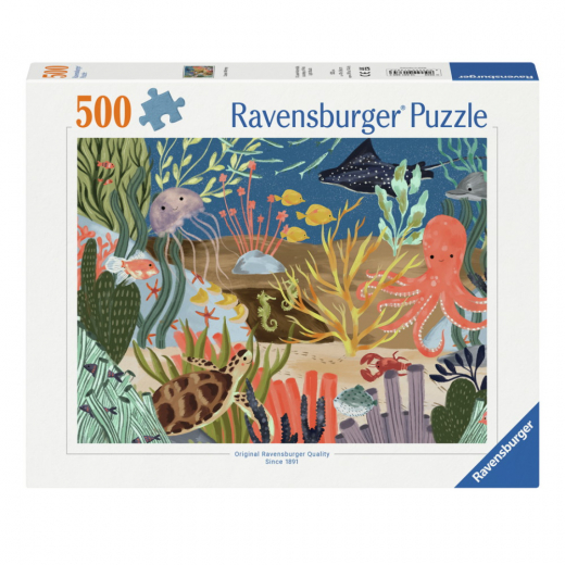 Ravensburger Pussel: Ocean Whimsie 500 Bitar i gruppen PUSSEL / < 750 bitar hos Spelexperten (12001385)