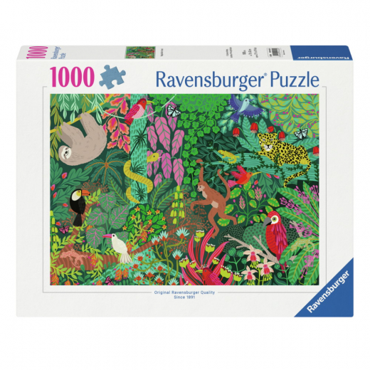 Ravensburger Pussel: Magical Rain Forest 1000 Bitar i gruppen PUSSEL / 1000 bitar hos Spelexperten (12001432)