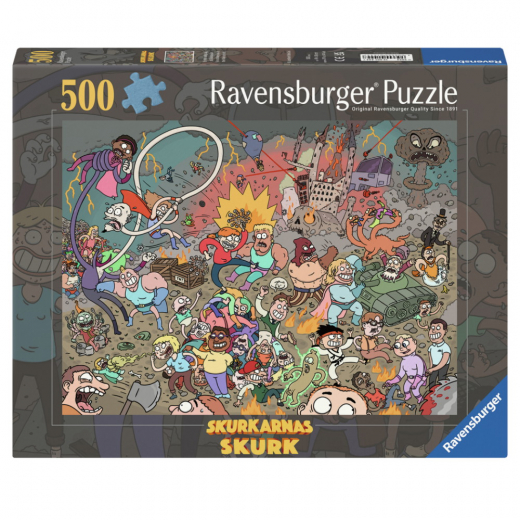 Ravensburger Pussel: En helt vanlig dag på Skurkskolan 500 Bitar i gruppen PUSSEL / < 750 bitar hos Spelexperten (12001444)