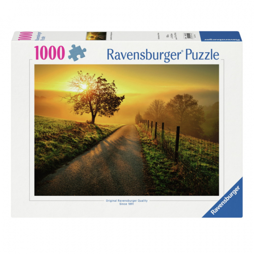 Ravensburger Pussel: Landscape In Morning Sun 1000 Bitar i gruppen PUSSEL / 1000 bitar hos Spelexperten (12001445)