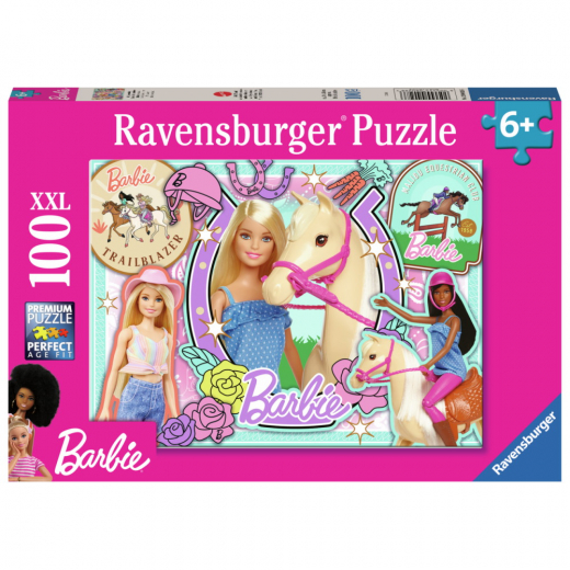 Ravensburger Pussel: Barbie 100 XXL Bitar i gruppen PUSSEL / Barnpussel hos Spelexperten (12004028)