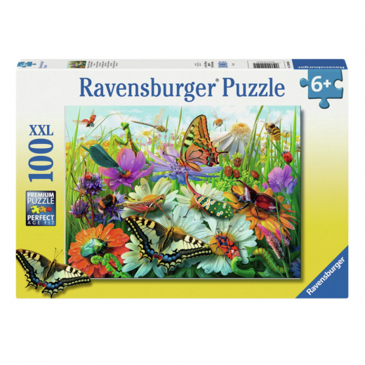 Ravensburger Pussel: Wonderful World Of Insects 100 XXL Bitar i gruppen PUSSEL / Barnpussel hos Spelexperten (12004049)